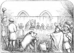 A drawing of a pig

Description automatically generated